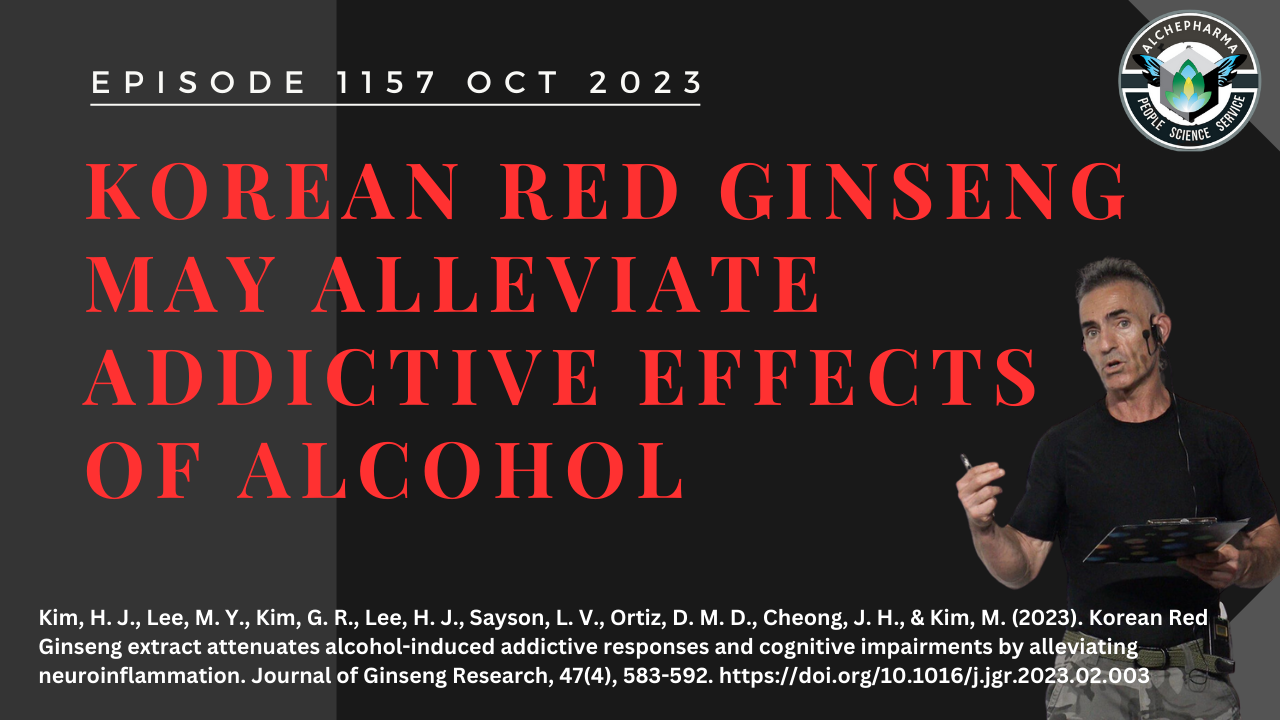 Korean Red Ginseng can alleviate addictive effects of alcohol