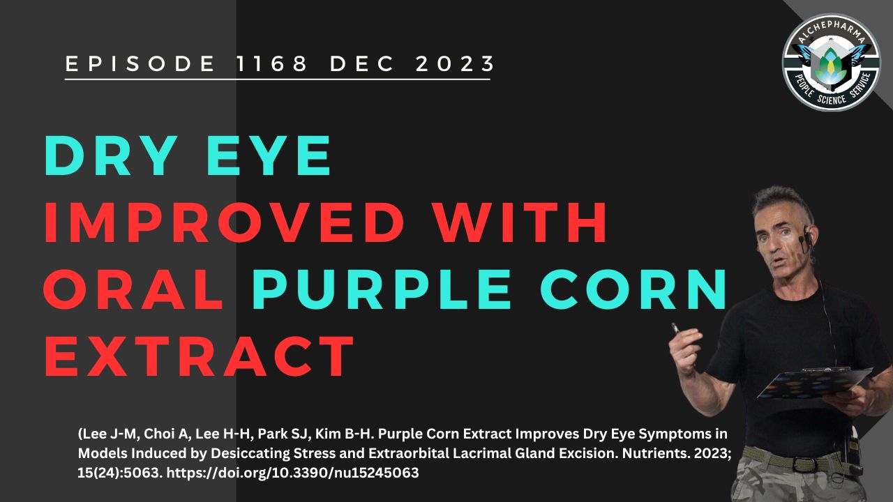 Purple Corn: A Delicious Solution to Dry Eye Discomfort Ep. 1168 DEC 2023