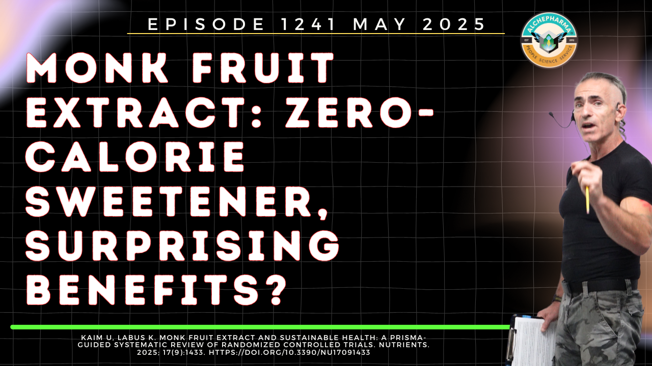 Monk Fruit Extract: Zero-Calorie Sweetener, Surprising Benefits? Ep. 1241 MAY 2025