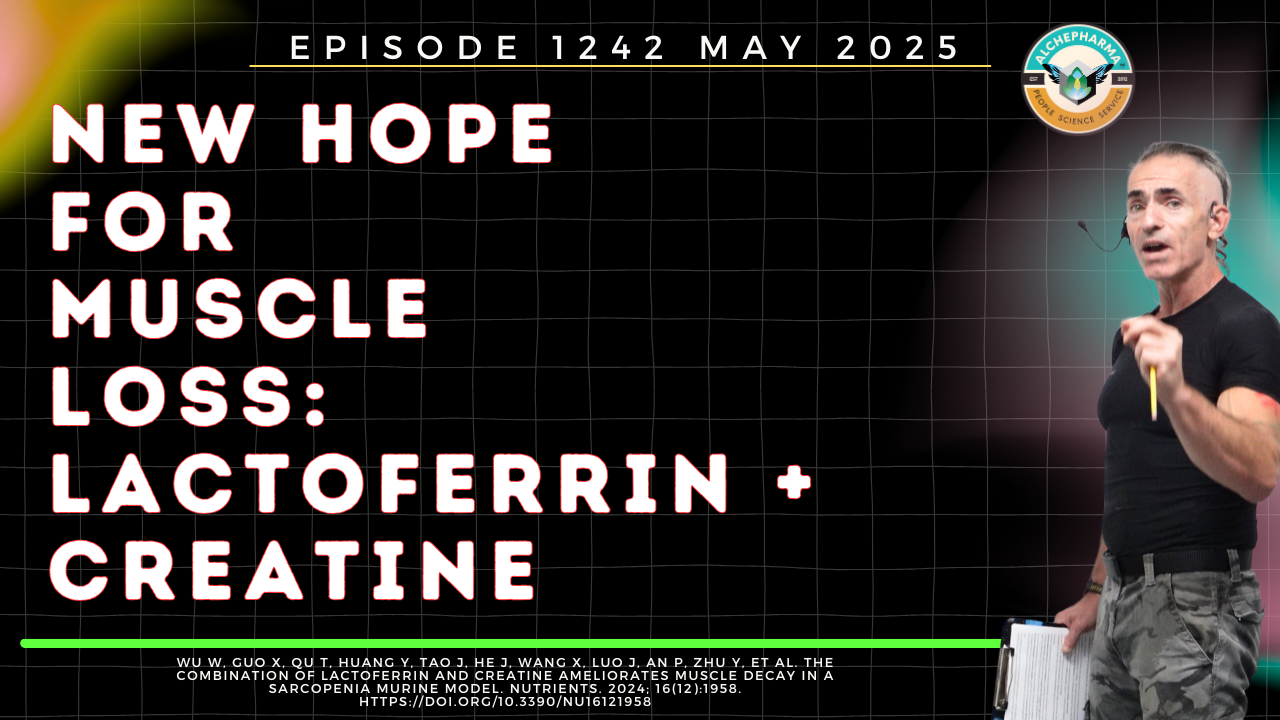 New Hope for Muscle Loss: Lactoferrin + Creatine Ep. 1242 MAY 2025