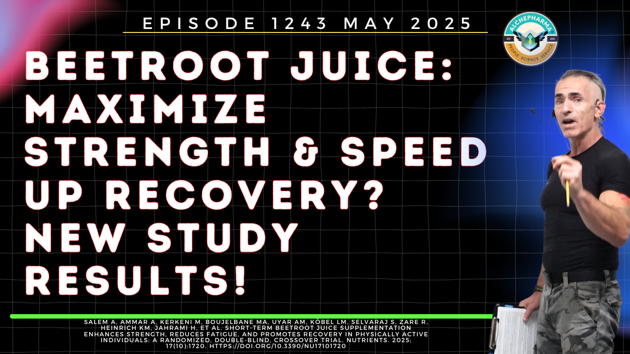 Beetroot Juice: Maximize Strength & Speed Up Recovery? New Study Results! Ep. 1243 MAY 2025