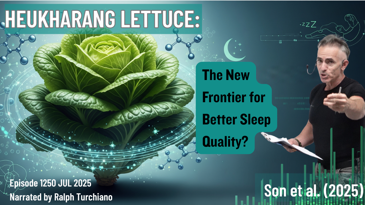 Heukharang Lettuce: The New Frontier for Better Sleep Quality? EP. 1250 July 2025