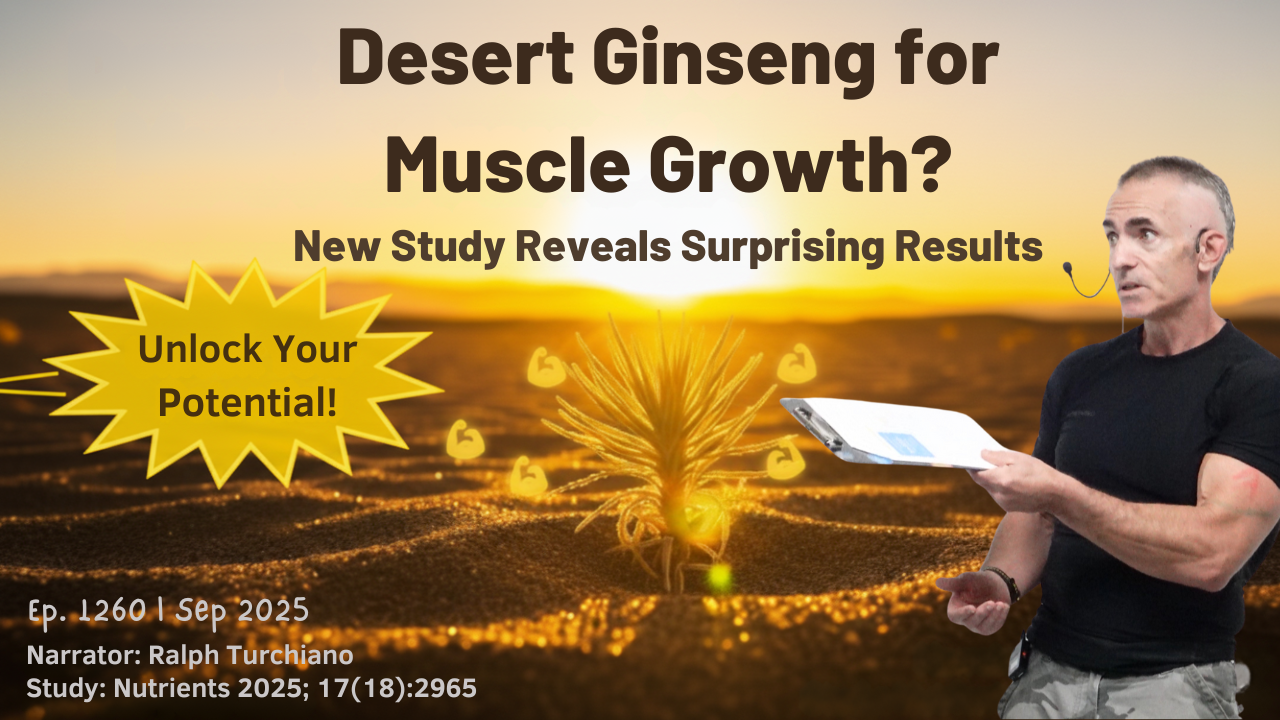 Desert Ginseng for Muscle Growth? New Study Reveals Surprising Results Ep. 1260 Sep 2025