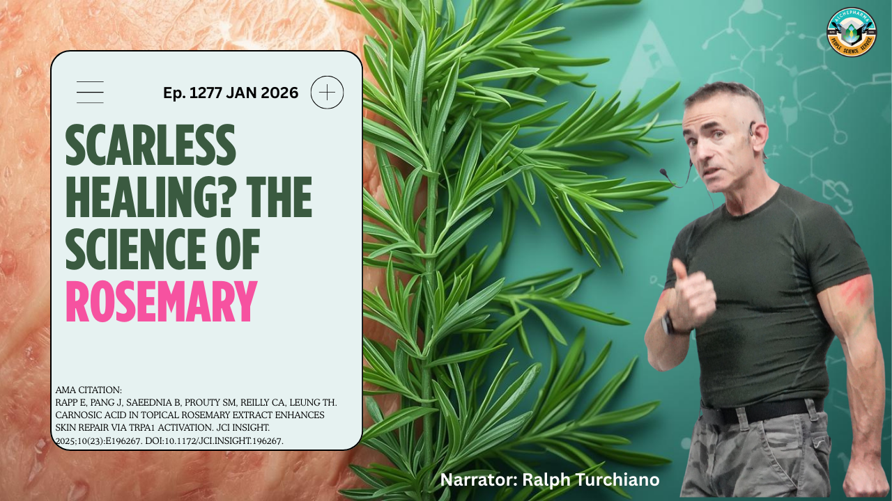 YouTube Thumbnail Scarless Healing The Science of Rosemary